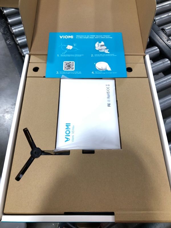 Photo 1 of VIOMI V3 Max Robot Vacuum and Mop Combo with Smart Mapping Technology, 2700Pa Robot Vacuum Cleaner Work 300mins with Alexa/Google, Lidar Navigation Robotic Vacuums Cleaner for Pet Hair, Carpets,Floor