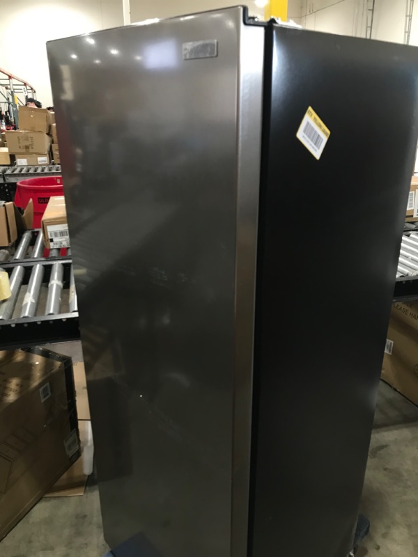 Photo 2 of 7 cu. ft. Convertible Upright Freezer/Refrigerator in Stainless Steel Garage Ready
