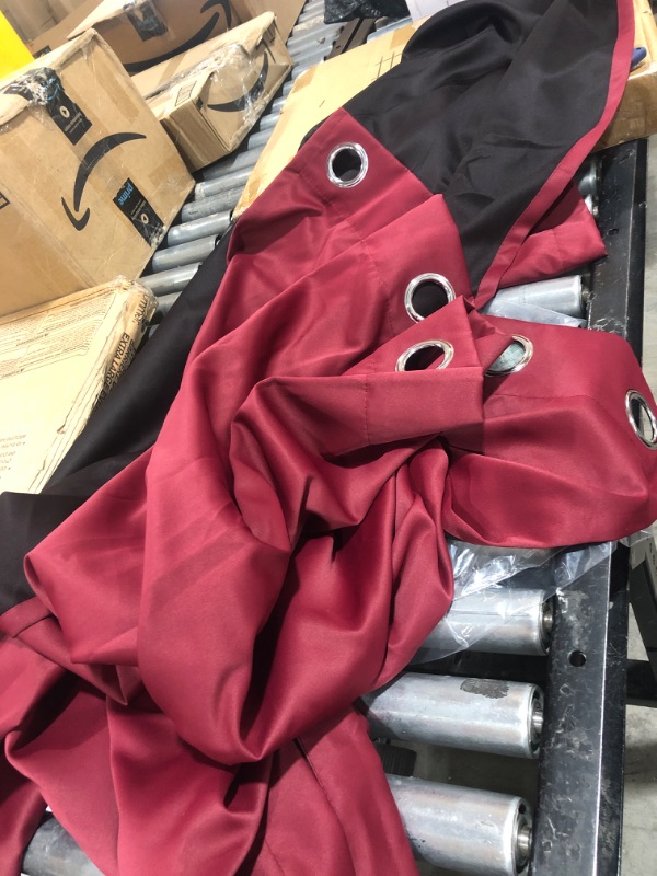 Photo 1 of 84" LONG BURGUNDY BLACKOUT CURTAINS