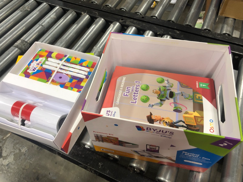 Photo 2 of BYJU’S Learning Kits: Disney, 2nd Grade Premium Edition (App + 8 Workbooks) Ages 6-8, Featuring Disney & Pixar Characters - Learn Grammar, Multiplication/Division & Writing - Osmo iPad Base Included iPad 2nd Grade