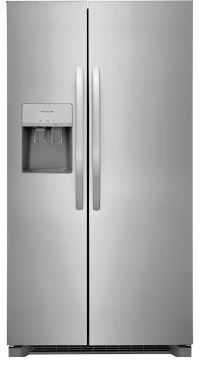 Photo 1 of Frigidaire 25.6-cu ft Side-by-Side Refrigerator with Ice Maker (Fingerprint Resistant Stainless Steel) ENERGY STAR