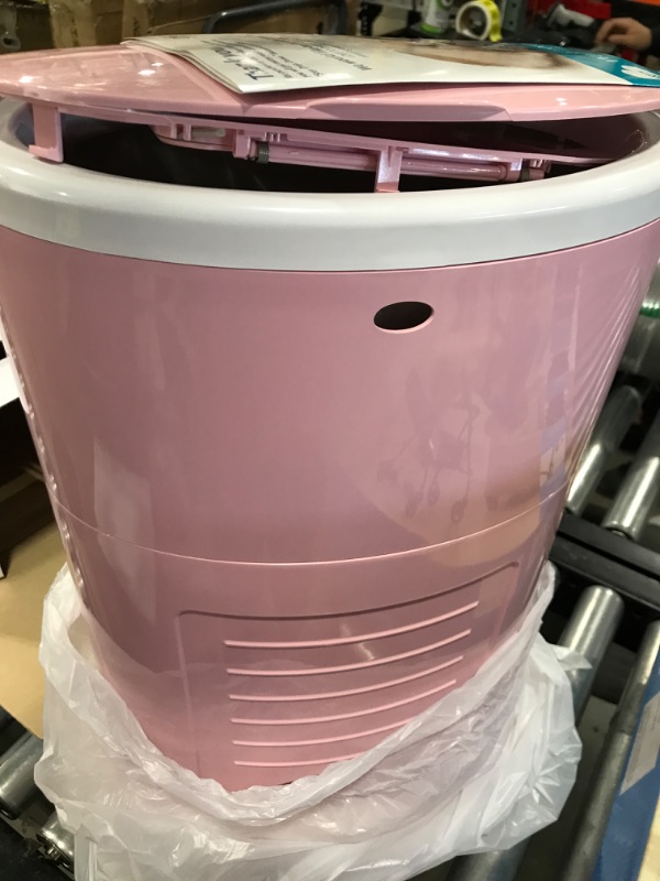 Photo 2 of Dekor Plus Hands-Free Diaper Pail | Soft Pink | Easiest to Use | Just Step – Drop – Done | Doesn’t Absorb Odors | 20 Second Bag Change | Most Economical Refill System |Great for Cloth Diapers