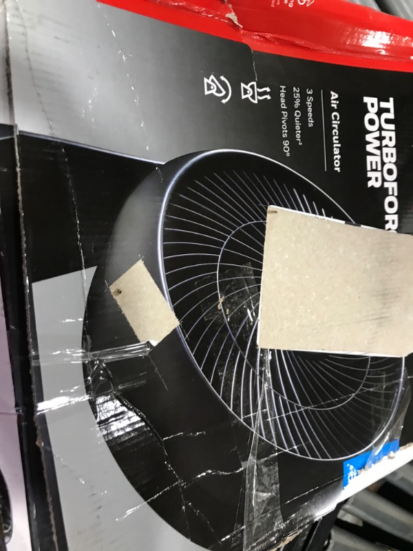 Photo 1 of 12 in. 3 Speed Whole Room Circulator Floor Fan