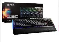 Photo 1 of EVGA Z20 RGB Optical Mechanical Gaming Keyboard, Optical Mechanical Switches (Linear) & X15 MMO Gaming Mouse, 8k, Wired, Black Keyboard 