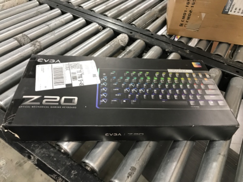 Photo 2 of EVGA Z20 RGB Optical Mechanical Gaming Keyboard, Optical Mechanical Switches (Linear) & X15 MMO Gaming Mouse, 8k, Wired, Black Keyboard 