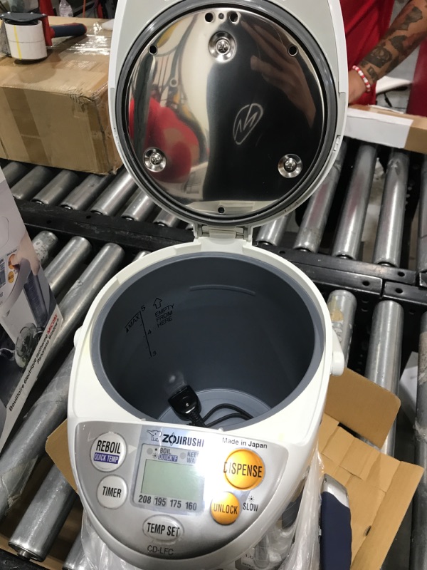 Photo 3 of Zojirushi Micom Water Boiler and Warmer, 169 oz/5.0 L, White 169 oz/5.0 L Boiler