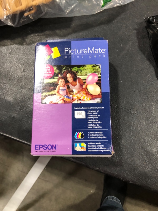 Photo 2 of EPSON T584 Standard Capacity Ink & Paper Combo Pack - Glossy (T5846) for select Epson PictureMate Printers, Black; Cyan; Yellow; Magenta