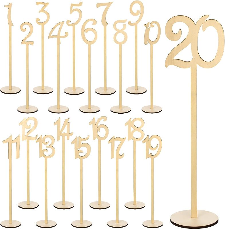 Photo 1 of 20 Pieces of Wedding Table Tumbers , Table Numbers for Wedding Reception , Table Tumbers Wedding , Number for Table Wedding , Wedding Table Number , Table Numbers Wedding Reception