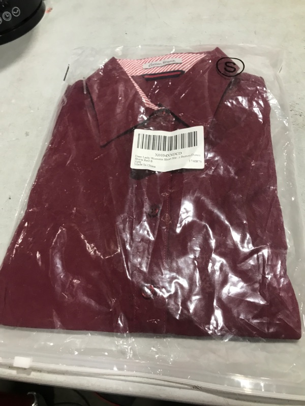 Photo 1 of Deer Lady Womens Short Sleeve Basic Button Down Shirt Stretch Work Dress Shirt LPSKU Size S