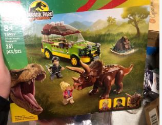 Photo 1 of LEGO Jurassic Park Triceratops Research 76959 Jurassic World Toy, Fun Summer Toy and Birthday Gift Idea for Kids Ages 8 and Up, Featuring a Buildable Ford Explorer Car Toy and Dinosaur Figure