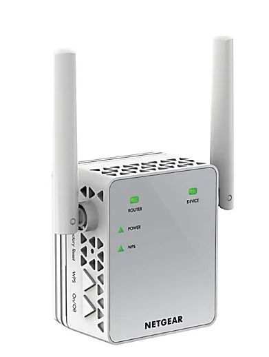 Photo 1 of NETGEAR AC750 WiFi Range Extender, EX3700 - 2.40 GHz, 5 GHz - 1 x Network (RJ-45) - Ethernet, Fast Ethernet - Wall Mountable
