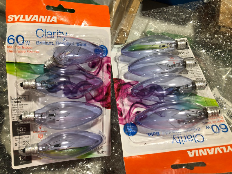 Photo 2 of 2 pack of 60-Watt B10 Clarity Incandescent Light Bulb (4-Pack)