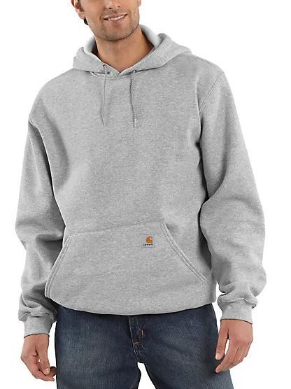 Photo 1 of CARHARTT- MEN'S SIZE MEDIUM LOOSE FIT MIDWEIGHT HOODIE- HEATHER GRAY 