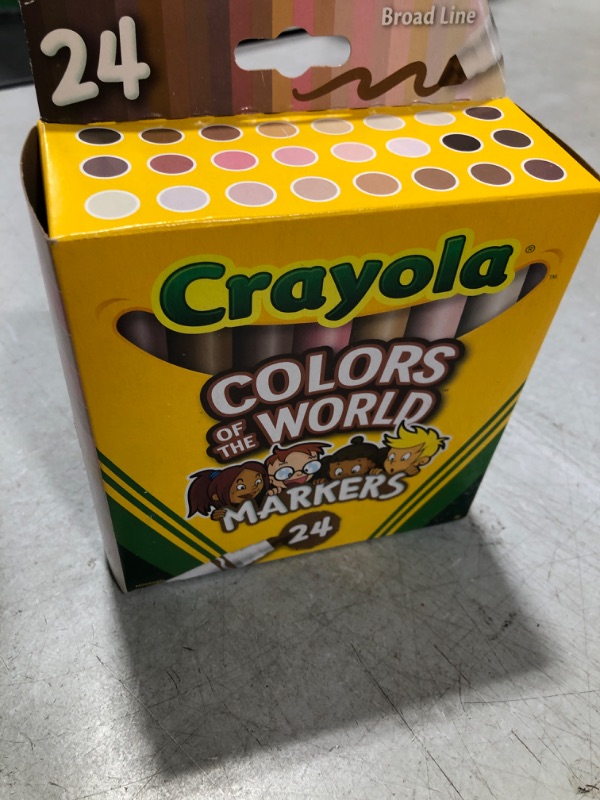 Photo 2 of Crayola Colors of The World Markers, Skin Tone Markers, Classroom Supplies, Gift for Kids, 24 Count (Styles Vary)