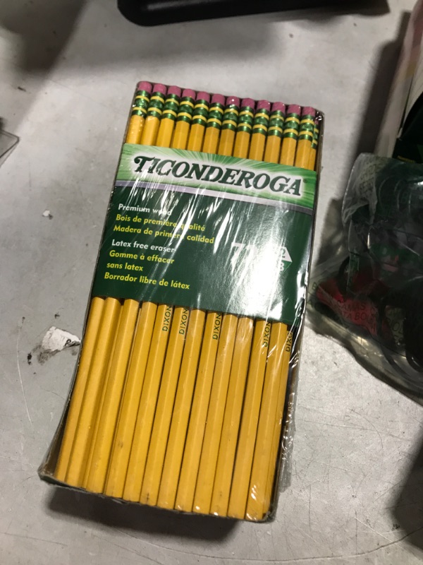 Photo 2 of Dixon Ticonderoga Company Ticonderoga Pencil,w/Eraser,No 2 Med,72 Ct,YW