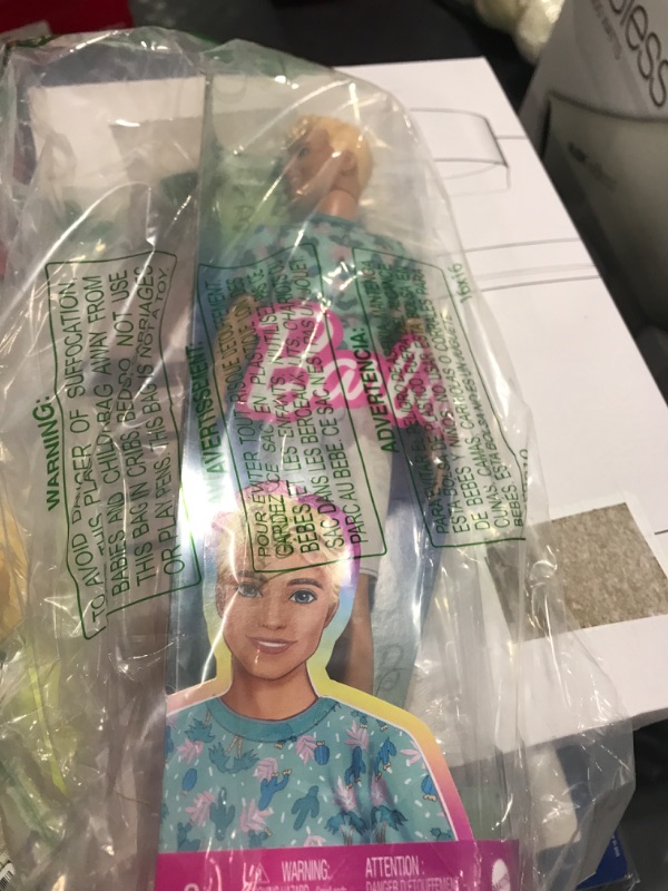 Photo 1 of Barbie Fashionistas Ken Fashion Doll #211 with Blonde Hair, Blue Cactus Tee, White Shorts and Sneakers