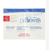 Photo 1 of Dr. Brown's Microwave Steam Sterilizer Bags and Bottle Brush Steam Sterilizing Bags , Blue