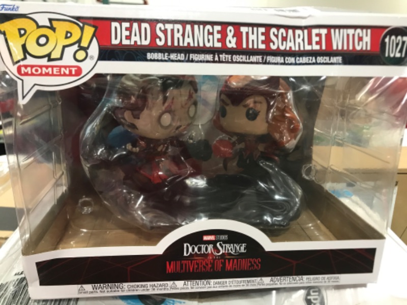 Photo 1 of Doctor Strange Multiverse of Madness Dead Strange and the Scarlet Witch bobbleheads Funko Pop