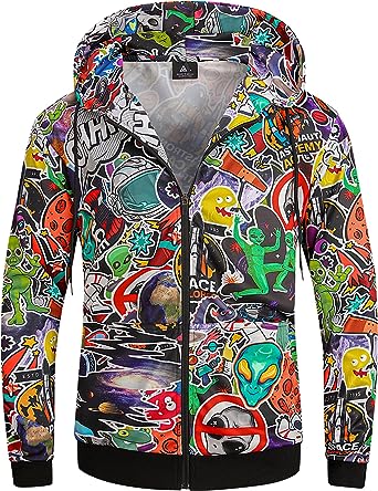 Photo 1 of ZITY Mens Zip-up Hoodie Slim Fit Long Sleeve Lightweight Casual With Pocket Size XL