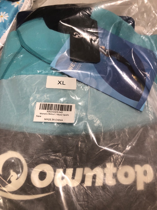 Photo 1 of Clearance-Womens Wetsuit Full Body, 3mm Neoprene, Back Zipper, Long Sleeve for Scuba Diving, Surfing, Snorkeling, Swimming Size XL