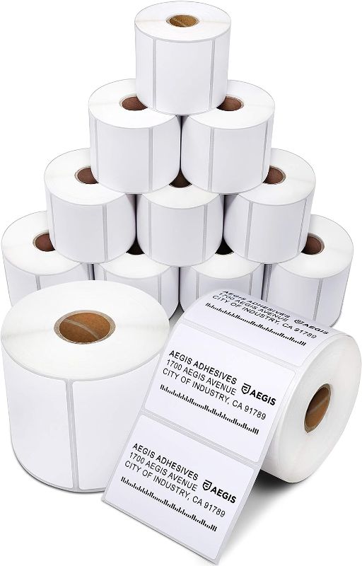Photo 1 of  Direct Thermal Labels for Shipping, Postage, Perforated & Compatible with Rollo, Zebra, & Other Desktop Label Printers 