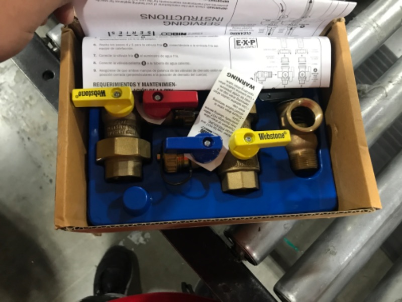 Photo 2 of 3/4 in. EXP Ultra-Compact Tankless Water Heater Service Valve Kit