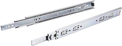 Photo 1 of 10 Pairs of 24 Inch Hardware 3-Section Full Extension Ball Bearing Side Mount Drawer Slides,100 LB Capacity Drawer Slide