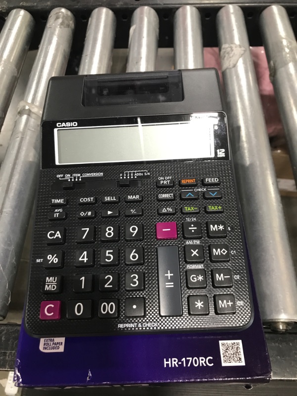 Photo 2 of Casio HR-170RC Plus, Min-Desktop Printing Calculator (New Version of The HR-100TM)