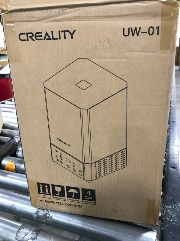 Photo 4 of Creality 3D UW-01 Washing and Curing Machine 2 in 1 UV Curing Rotary Box Bucket for LCD/DLP/SLA Resin 3D Printer Models 7.42x6x7.8 inches Transparent Visiblet
