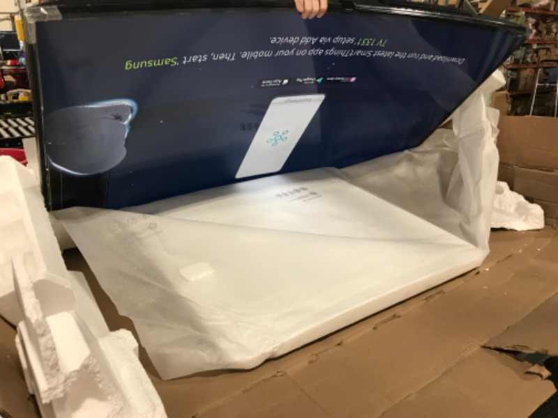 Photo 1 of SAMSUNG 65-inch Class Curved UHD TU-8300 Series - 4K UHD HDR Smart TV With Alexa Built-in (UN65TU8300FXZA, 2020 Model) 65-Inch TV Only *Broken*