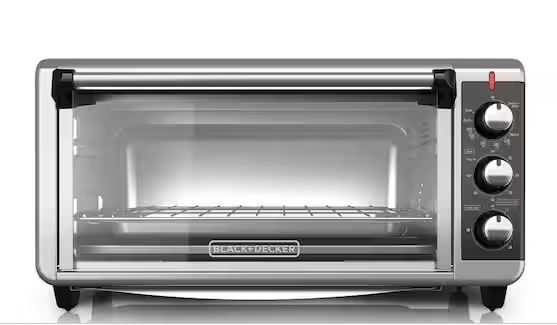 Photo 1 of 1500 W 8-Slice Stainless Steel Toaster Oven with Broiler
