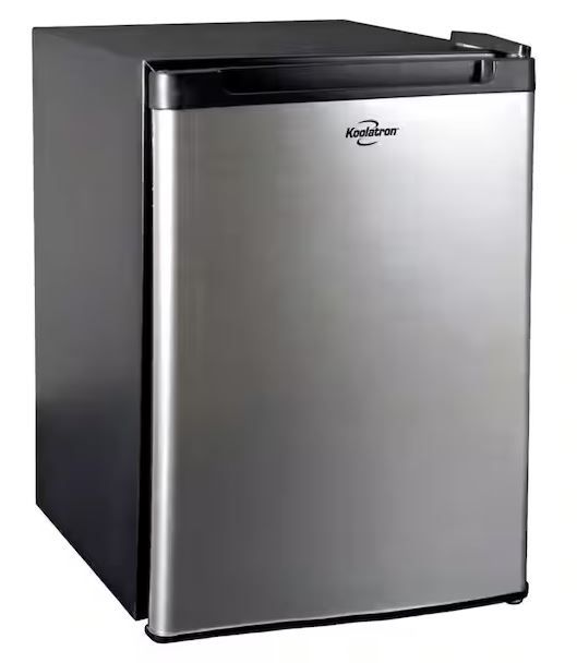 Photo 1 of Stainless Steel Compact Fridge, 1.76 Cubic Feet, AC/DC
