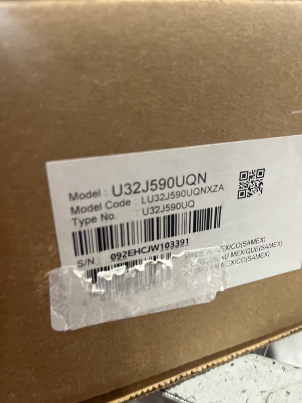 Photo 1 of SAMSUNG 32 inch UJ59 4k monitor (LU32J590UQNXZA) - UHD, 3840 x 2160p, 60hz, 4ms, Dual monitor, laptop monitor, monitor stand / riser / mount compliant, AMD FreeSync, Gaming, HDMI, DP, Black Single