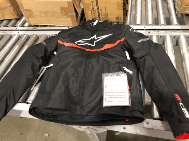 Photo 2 of Alpinestars T-SPS Waterproof Jacket (Medium) (Black/RED Fluo) Medium Black/Red Fluo