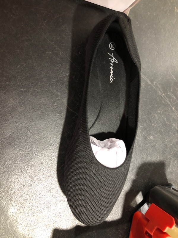 Photo 1 of Arromic Flats Shoes for Women, Washable Round Toe Knit Ballet Flats Shoes with Arch Support and Comfortable Heel Cushions, Soft Slip on Dressy Shoes for Business Casual, Office, Work, Wedding   size 10