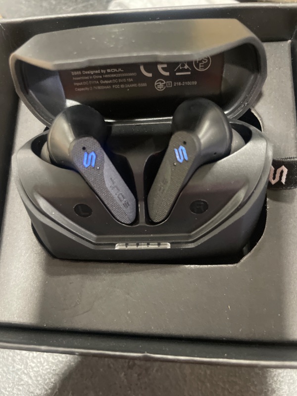 Photo 1 of New Soul S-Play Bluetooth Wireless Earbuds | 40ms Low Latency, Gaming, and Entertainment in-Ear Headphones with Microphone | Water Resistant, Wireless
