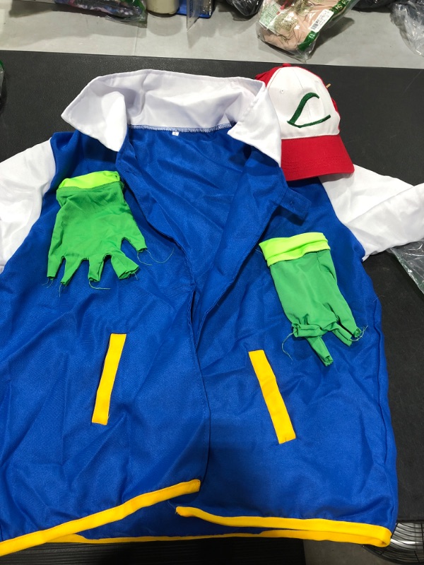 Photo 2 of Cosplay Costume for Adult Kids,Halloween Hoodie,Jacket Gloves Hat Sets for Trainer