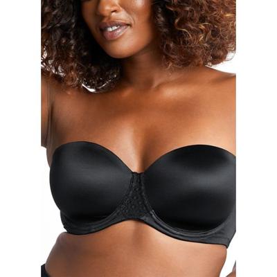 Photo 1 of Bali One Smooth U Stay in Place Strapless Bra Black 40DDD Women's
