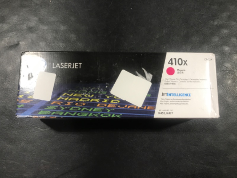 Photo 2 of HP 410X Magenta High-yield Toner Cartridge | Works with HP Color LaserJet Pro M452 Series, HP Color LaserJet Pro MFP M377, M477 Series | CF413X
