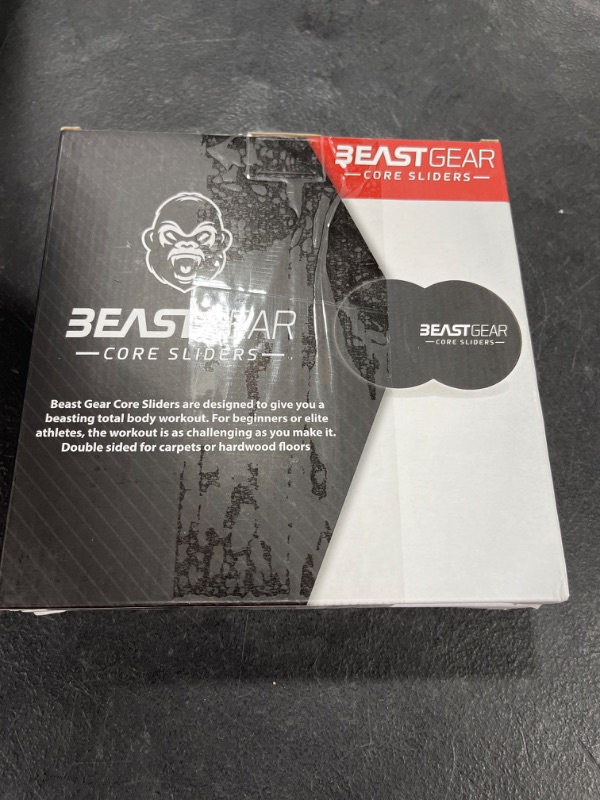 Photo 1 of 2 PACK- Beast Gear Core Sliders for Working Out Double Sided for Using on Hard and Soft Floors Gliding Discs for Abdominal Exercises Fitness Equipment for Man and Woman