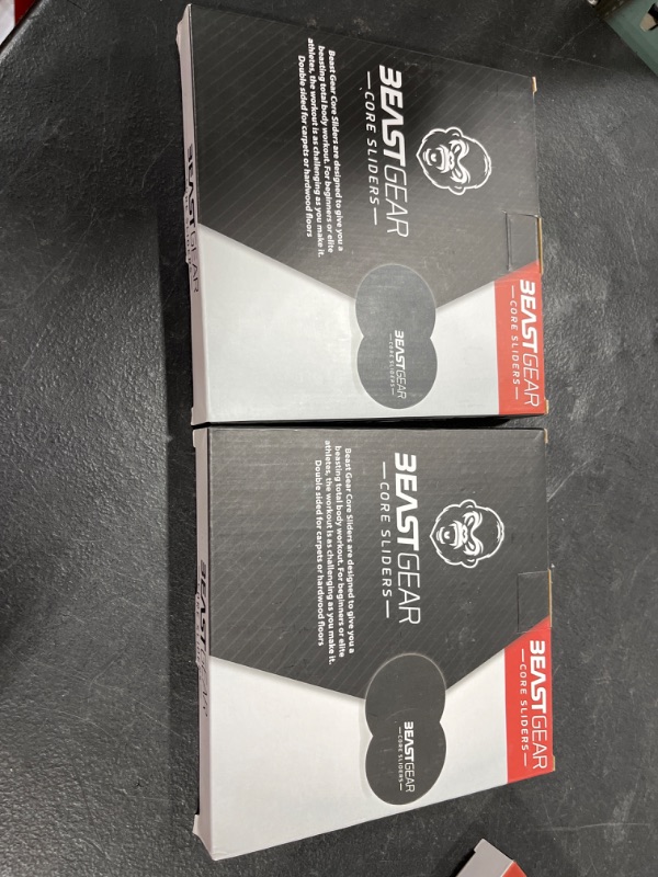 Photo 3 of 2 PACK- Beast Gear Core Sliders for Working Out Double Sided for Using on Hard and Soft Floors Gliding Discs for Abdominal Exercises Fitness Equipment for Man and Woman