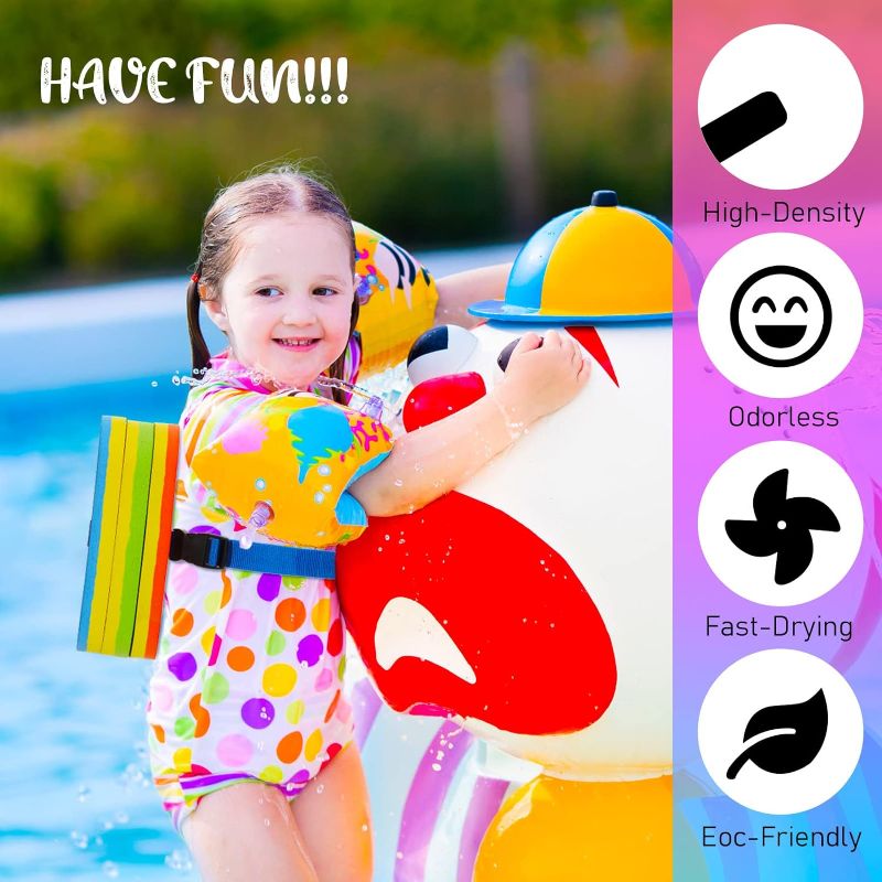 Photo 1 of Back Float Swim Bubble Back Float for Kids Adjustable 3 Layers Swim Belt Bubble Swim Bubble Back Float for Kids Safety Training Swim Floaties for Kids Beginners Swimming Sport Pool Lesson PACK OF 4. 