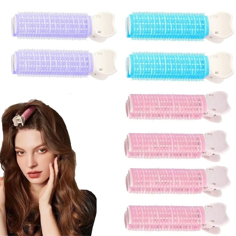 Photo 1 of 3 PACK- Volumizing Hair Clips, 8PCS Velcro Hair Clips for Volume Volumizing Hair Root Clips, Natural Fluffy Hair Volumizer Clips, Velcro Rollers Hair Curlers, DIY Instant Hair Volumizing Clips for Women