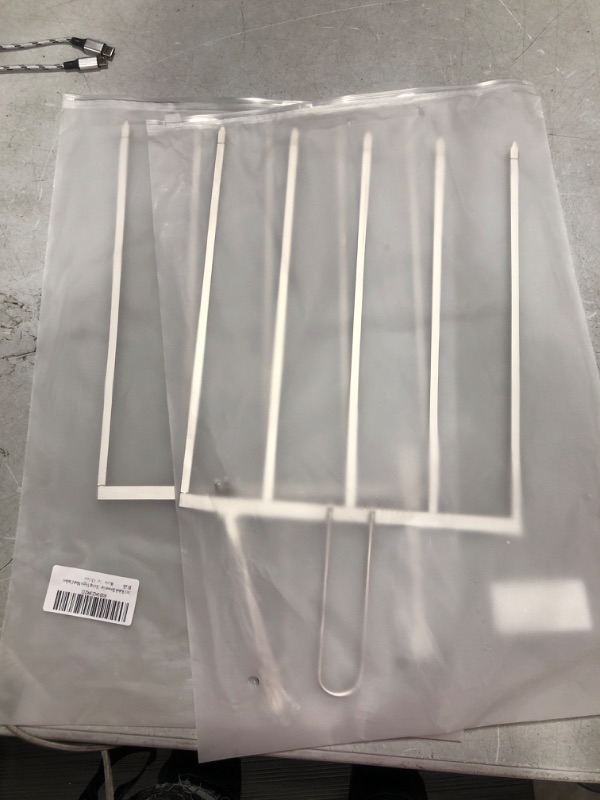 Photo 2 of 2 Pack 5 in 1 Kabob Skewers for Grilling with Slider - Stainless Steel BBQ Skewers, Metal Barbecue Skewers for Kabobs, Shish Kebab Grill Skewers & Ideal Kabob Sticks for Shrimp Veggie Meat Chicken