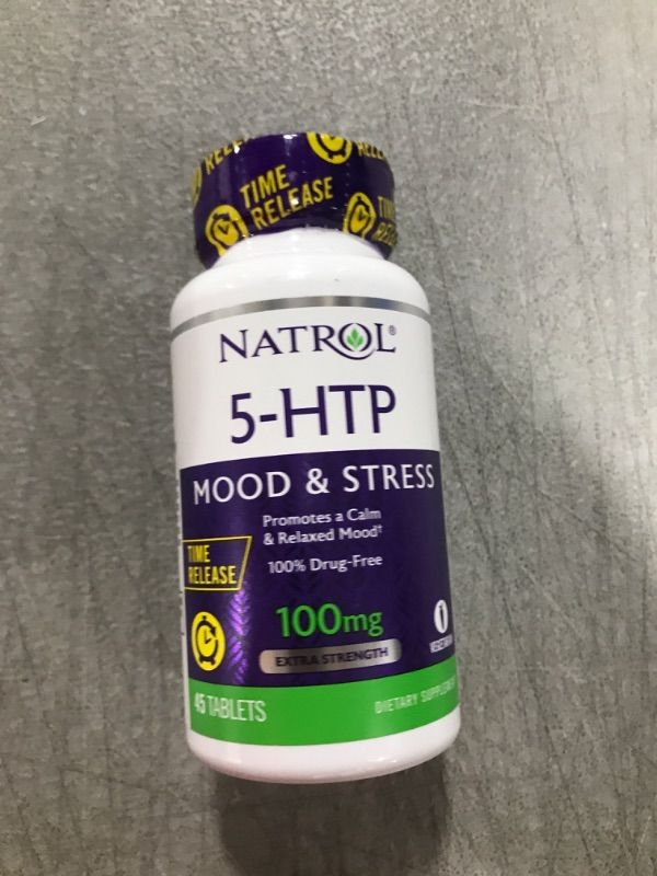 Photo 2 of 5-Htp 100Mg Time Release by Natrol - 45 Tab