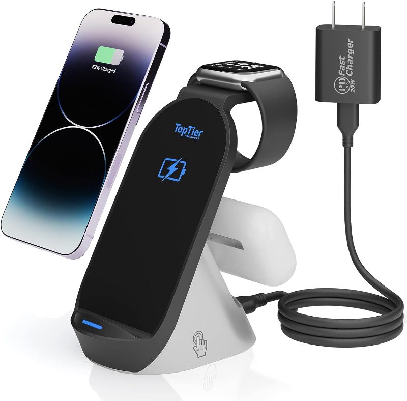 Photo 1 of TOP TIER 3 IN 1 WIRELESS CHARGING STATION, IPHONE & SAMSUNG