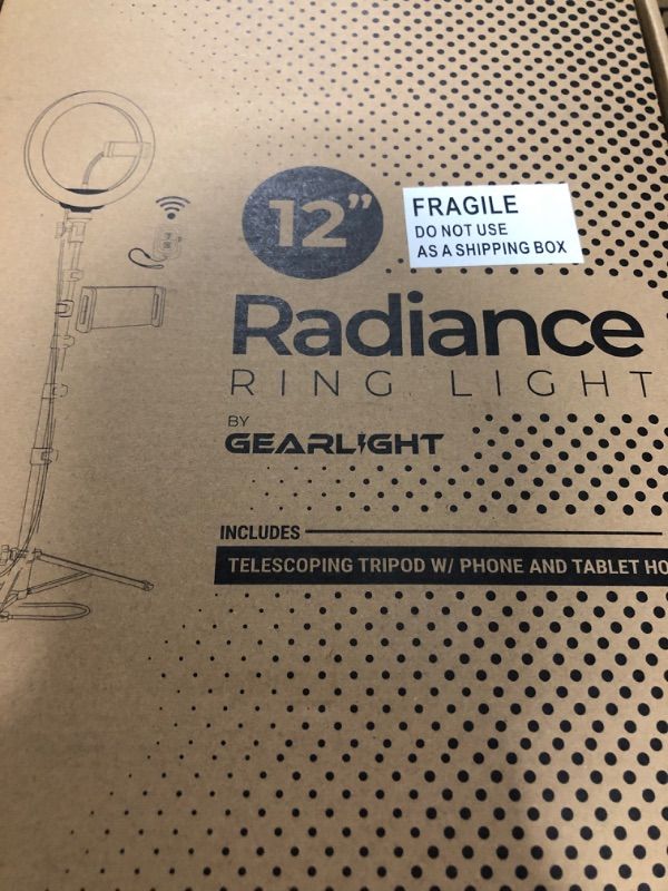 Photo 1 of GearLight 12" LED Ring Light with Stand & Phone Holder for Video & Makeup
