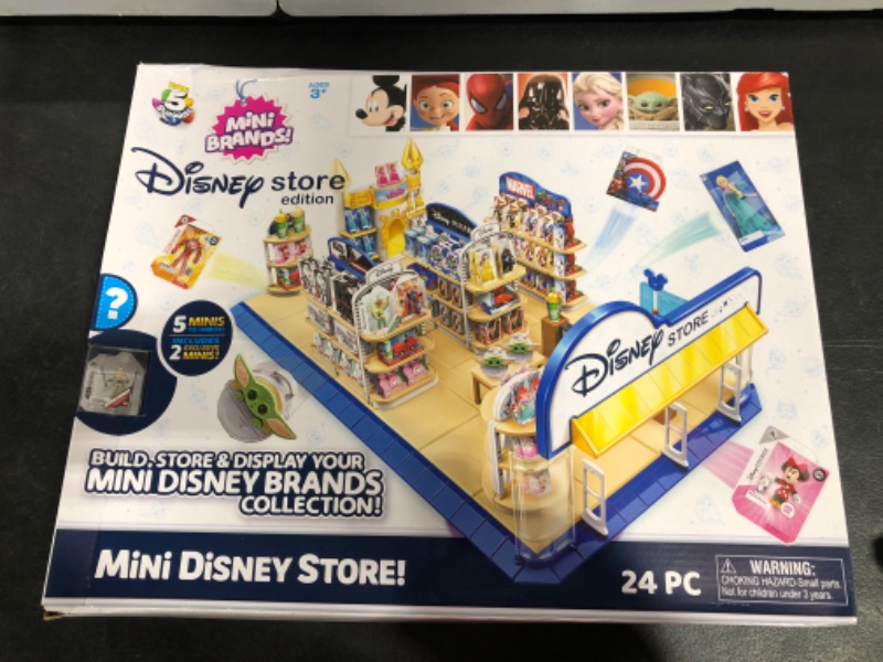 Photo 2 of 5 Surprise Mini Brands Disney Toy Store Playset by Zuru - Disney Toy Store Includes 5 Exclusive Mystery Mini's, Store and Display Mini Collectibles, Toy for Kids, Teens, and Adults