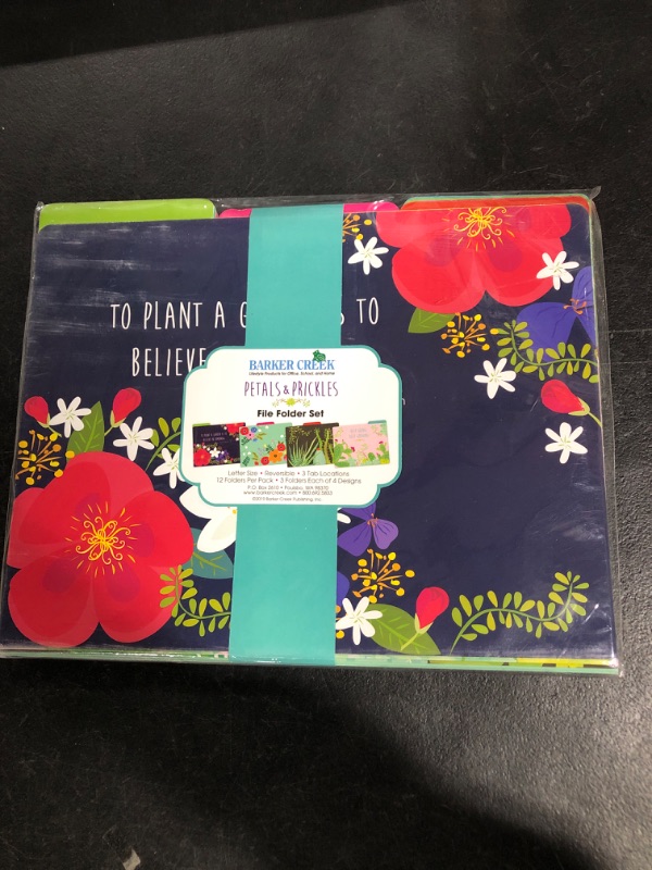 Photo 1 of petals and prickles file folder set 