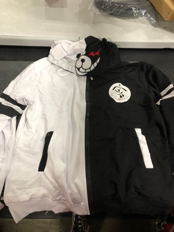 Photo 1 of Bear half white half black zip up 